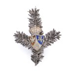 Brooch with a three-field coat of arms from the January Uprising period