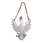 Placard/ engraving in the form of a white eagle