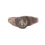 Patriotic ring from the 1861 Jasna Gora Manifestation in commemoration of Bloody Sunday in Warsaw with the inscription God with Us