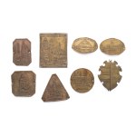 Set of 8 tourist stick nails related to Krakow