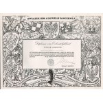 Diploma Association of Circles of the 1st Armored Division, blank