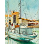 Shimon (Shamay) Mondzain (Mondszajn) (1890 Chelm - 1979 Paris), In the Port (Le Bateau Blanc).