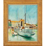 Shimon (Shamay) Mondzain (Mondszajn) (1890 Chelm - 1979 Paris), In the Port (Le Bateau Blanc).