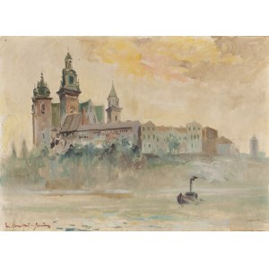 Mieczysław Serwin-Oracki (1912 Bochnia - 1978 Katovice), Pohľad na hrad Wawel