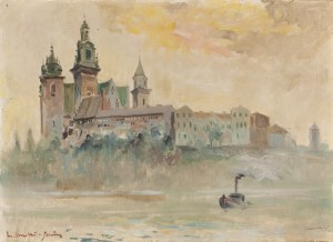 Mieczysław Serwin-Oracki (1912 Bochnia - 1978 Katowice), Widok na Wawel