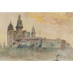 Mieczysław Serwin-Oracki (1912 Bochnia - 1978 Katovice), Pohľad na hrad Wawel
