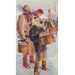 Wladyslaw Jarocki (1879 Podhajczyki - 1965 Krakow), Hutsul procession on the Feast of Jordan, 1936