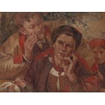 Wincenty Wodzinowski (1866 Igołomia near Miechów - 1940 Kraków), "Courtship," 1912