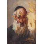Abraham (Adolf) Behrmann (1876 Ryga - 1943 Białystok), Portret starego Żyda