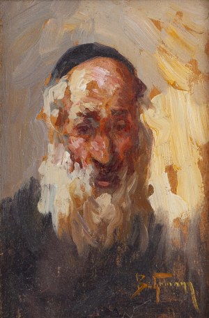 Abraham (Adolf) Behrmann (1876 Ryga - 1943 Białystok), Portret starego Żyda