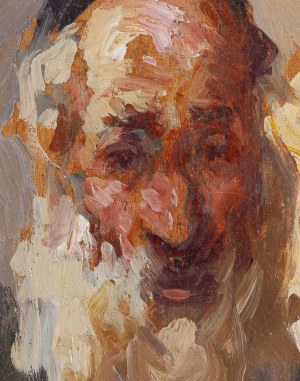 Abraham (Adolf) Behrmann (1876 Ryga - 1943 Białystok), Portret starego Żyda
