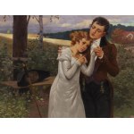 Stanislaw Sawiczewski (1866 Kraków - 1943 Warsaw), Farewell to Lotta with Werther, 1911