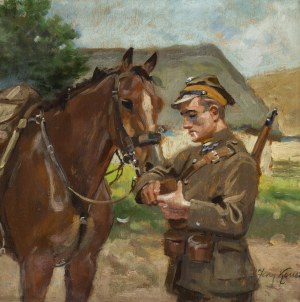 Jerzy Kossak (1886 Kraków - 1955 Kraków), Wspólny posiłek