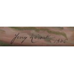 Jerzy Kossak (1886 Kraków - 1955 Kraków), Ułani wyjeżdżający z lasu, 1936