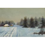 Wiktor Korecki (1890 Kamieniec Podolski - 1980 Milanówek near Warsaw), Winter Landscape