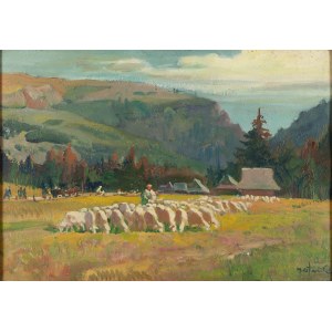 Michał Stańko (1901 Sosnowiec - 1969 Zakopane), Baca in the Koscieliska Valley