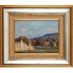 Mieczysław Serwin-Oracki (1912 Bochnia - 1978 Katowice), Landscape with Mountain View