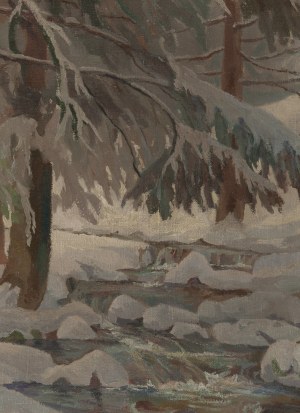 Franciszek Wójcik (1903 Wojciechowo - 1984 Zakopane), Potok w Zakopanem, 1955