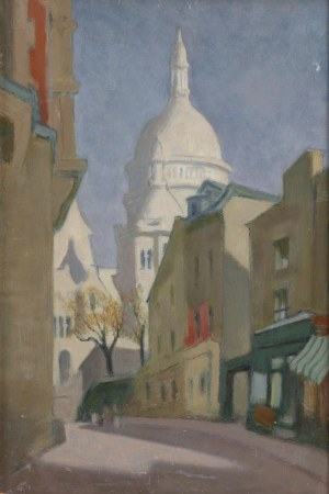Jakub Markiel (1911 Łódź - 2008 Łódź), Bazylika Sacré-Coeur na Montmartre, około 1935/1945