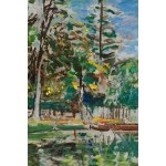 Natan (Nathan) Grunsweigh (Grunsweig) (1880 Krakow - 1956 Paris), The forest haven at Le Vésinet (Lac des Ibis au Vésinet).