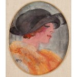 Olga Słomczyńska (1881 Vevey - 1941 Paryż), Elegantka w kapeluszu