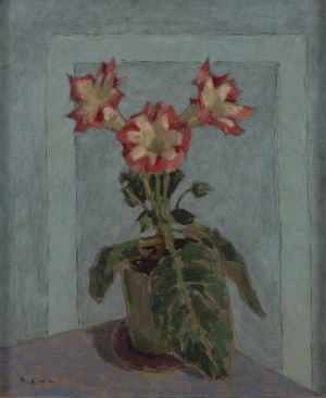 Benn Bencion Rabinowicz (1905 Białystok - 1989 Paryż), Kwiaty w doniczce, około 1935/1950