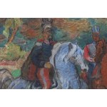 Eugeniusz Geppert (1890 Lviv - 1979 Wrocław), Portrait on horseback of Prince Józef Poniatowski, 1957