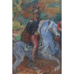 Eugeniusz Geppert (1890 Lviv - 1979 Wrocław), Portrait on horseback of Prince Józef Poniatowski, 1957