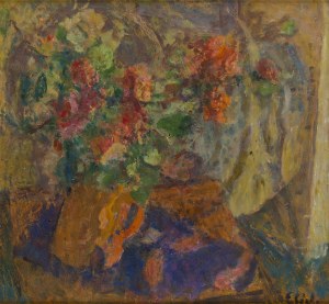Eugeniusz Eibisch (1895 Lublin - 1987 Warszawa), Martwa natura z różami, około 1930/1945