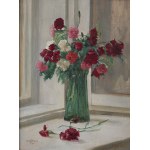 Marian Kulesza (1878 Suwalki - 1943 Vilnius), Bouquet of Carnations, 1924