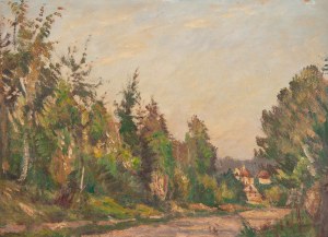Stefan Domaradzki (1897 Niżny Nowgorod - 1983 Nandy pod Paryżem), Leśna droga, 1948
