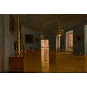 Błażej Iwanowski (1889 Jablonna - 1966 Warsaw), Rejtan Hall at the Royal Castle in Warsaw