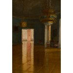 Błażej Iwanowski (1889 Jablonna - 1966 Warsaw), Rejtan Hall at the Royal Castle in Warsaw
