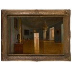 Błażej Iwanowski (1889 Jablonna - 1966 Warsaw), Rejtan Hall at the Royal Castle in Warsaw