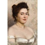 Pawel Merwart (1855 Marianowka - 1902 Saint-Pierre), Lady in a ball gown