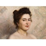 Pawel Merwart (1855 Marianowka - 1902 Saint-Pierre), Lady in a ball gown