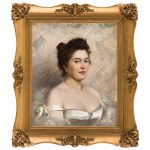 Pawel Merwart (1855 Marianowka - 1902 Saint-Pierre), Lady in a ball gown