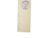 Receipt / official blank - Der Gouverneur des Distrikts Lublin, General Government, 1943.