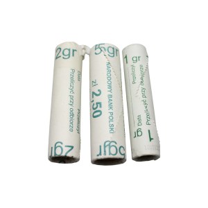 Third Republic, set of rolls: 1, 2 and 5 pennies 2013 - Royal Mint