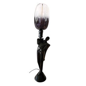 Author unrecognized, Waiter porcelain lamp