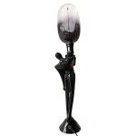 Author unrecognized, Waiter porcelain lamp