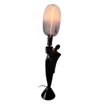 Author unrecognized, Waiter porcelain lamp