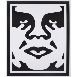 Shepard Fairey, Obey 3-face, triptych