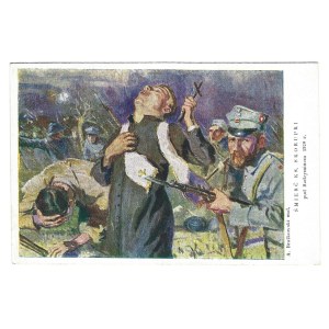 ŚMIERĆ ks. Skorupki pod Radzyminem 1920 r. A. Bratkowski mal.
