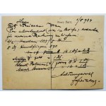 [FILATELISTYKA]. J. Fiałkowski. Broń / Amunicja Handel Towarów Żelaznych i Skład Nafty....