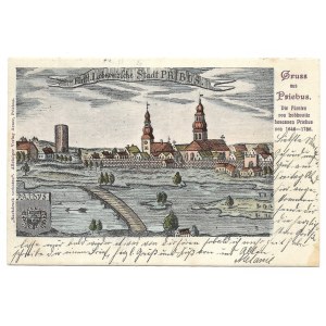 [PRZEDBÓRZ]. Gruss aus Priebus. 1904.