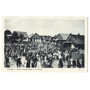 [CZCHOW]. A procession on the feast of Corpus Christi in Czchow.