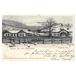 [BUKOWINA]. Gruss aus der Bukowina. Forsthaus Straza. 1899.