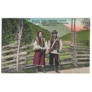 [HUTSUL.] Carpathians. Types. Hutsul marriage.