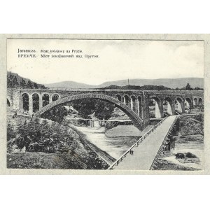 [YAREMCHE]. Yaremche. Railroad bridge on the Pruta River.
